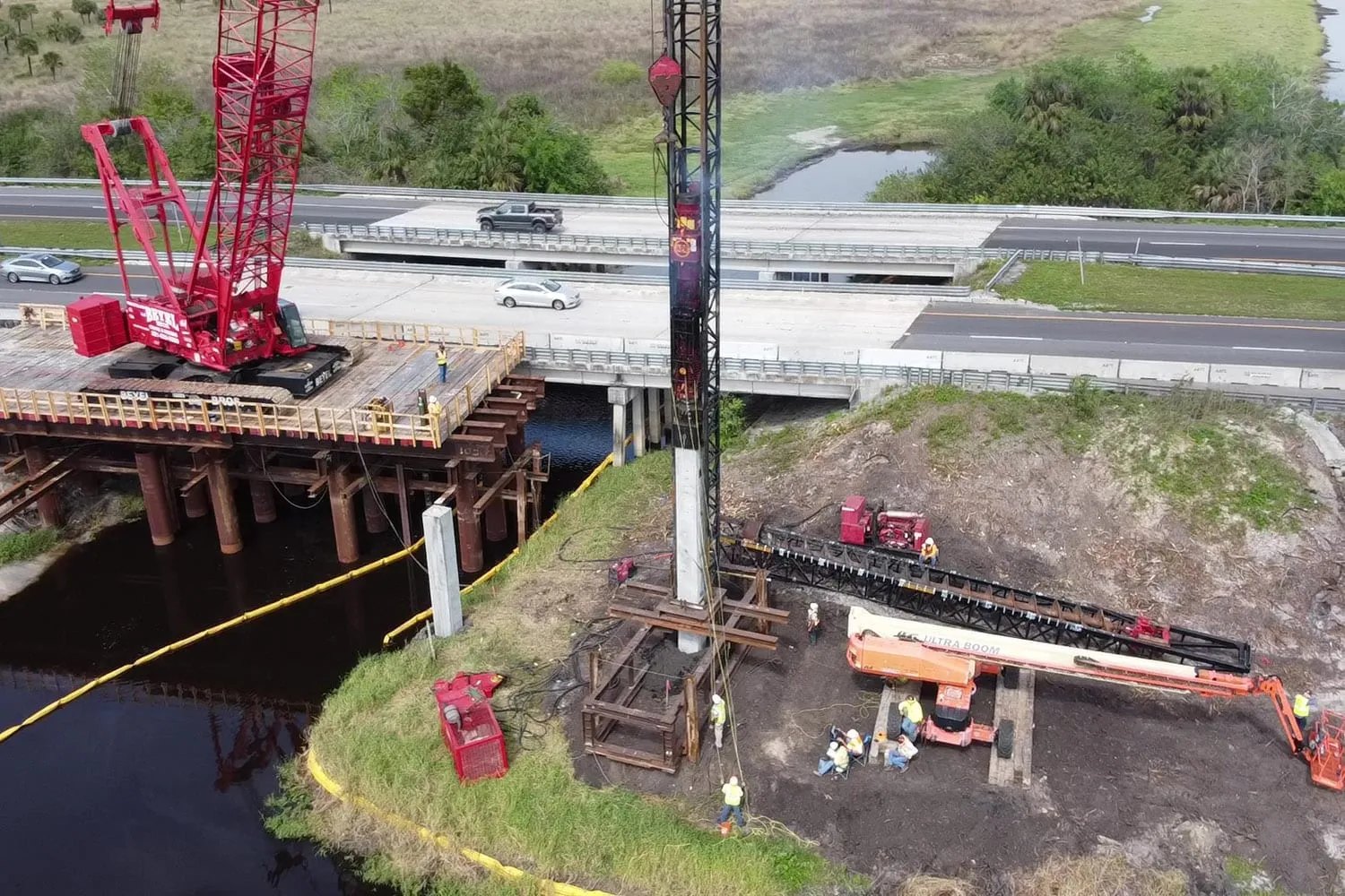 home 2 2.driving 30 inch precast concrete test pile from a trestle